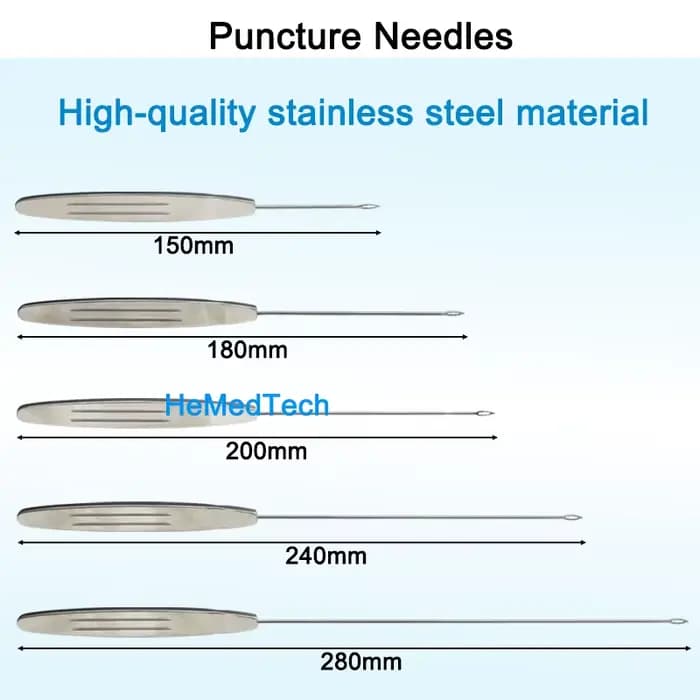 Aiguille de Suspension de Traction de crevaison en acier inoxydable, poignée antidérapante, outils cosmétiques en plastique