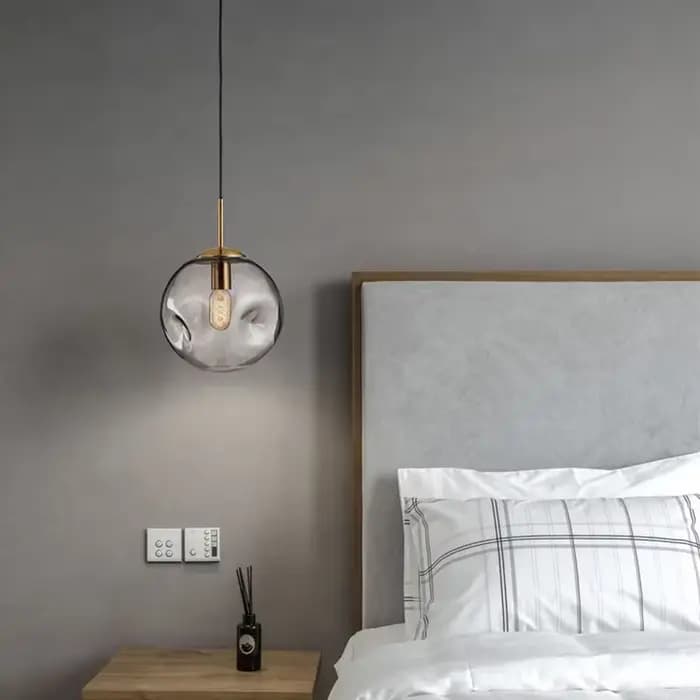 Lampes suspendues modernes nordiques lampe suspendue boule de verre créative pour salle à manger chambre Bar décor Loft Luminaire luminaires