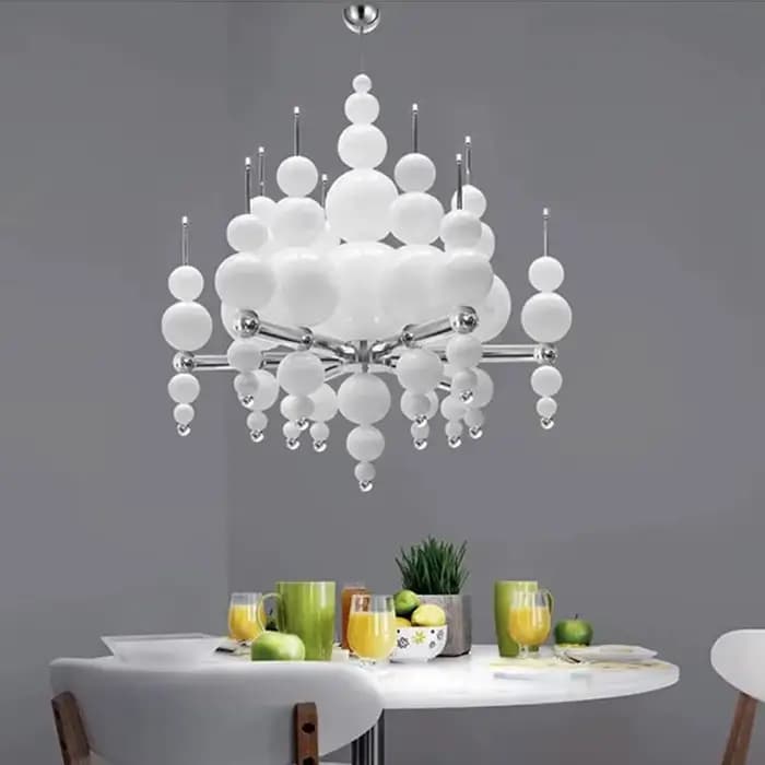 Nordique luxe Villa plafond Lustre haut de gamme hôtel atmosphère salle à manger salon suspension lampe concepteur suspendu Lustre maison