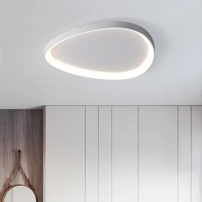Plafonnier LED moderne pour salon, chambre, cuisine, salle à manger, lustre de plafond, lumière intérieure ultra-mince noire et blanche