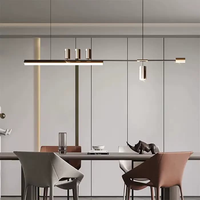 Plafonnier Suspendu au Design Moderne et Simple, Luminaire Décoratif d'Nik, Idéal pour une Salle à Manger ou une Cuisine de Luxe