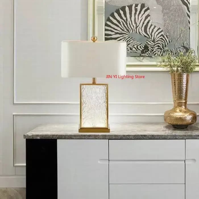 Lampes de Table modernes en tissu de soie, abat-jour pour chambre à coucher, lampe de chevet, lumière ambiante, décoration de bureau moderne et Simple