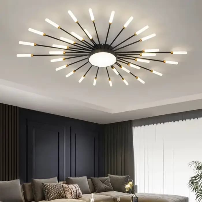 Plafonnier LED design moderne, luminaire décoratif d'intérieur, idéal pour un salon, une salle à manger ou une chambre à coucher, luminaires artistiques créatifs en spirale