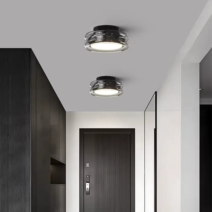 Plafonnier LED minimaliste de style italien, moderne, pour dressing, balcon, couloir, lampe de couloir, éclairage décoratif pour salon