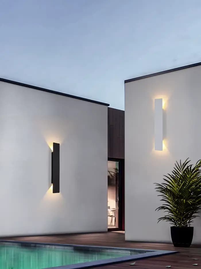 Applique murale extérieure moderne à LED étanche, en aluminium, 18 W, applique murale LED, décoration intérieure, applique murale