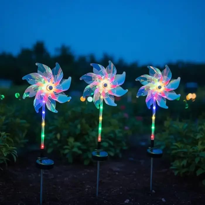Lampe solaire en forme de pissenlit pour l'extérieur, idéale pour la décoration de jardin, de cour, de patio et de paysage
