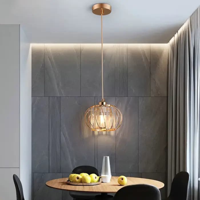 Plafonnier Suspendu en Clip au Design Moderne, Luminaire Décoratif de Plafond, Idéal pour une Cuisine, un délégations ou un Couloir