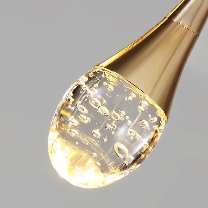 Lustre en cristal de luxe pour villa, escalier, salon, lampe suspendue, chambre à coucher, chevet, lumière LED, hall d'hôtel, luminaires suspendus en cristal