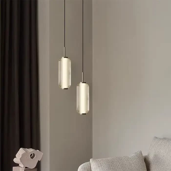Lumière nordique luxe hôtel salon lustre haute qualité Restaurant escalier combinaison petites lampes suspendues lampe suspendue