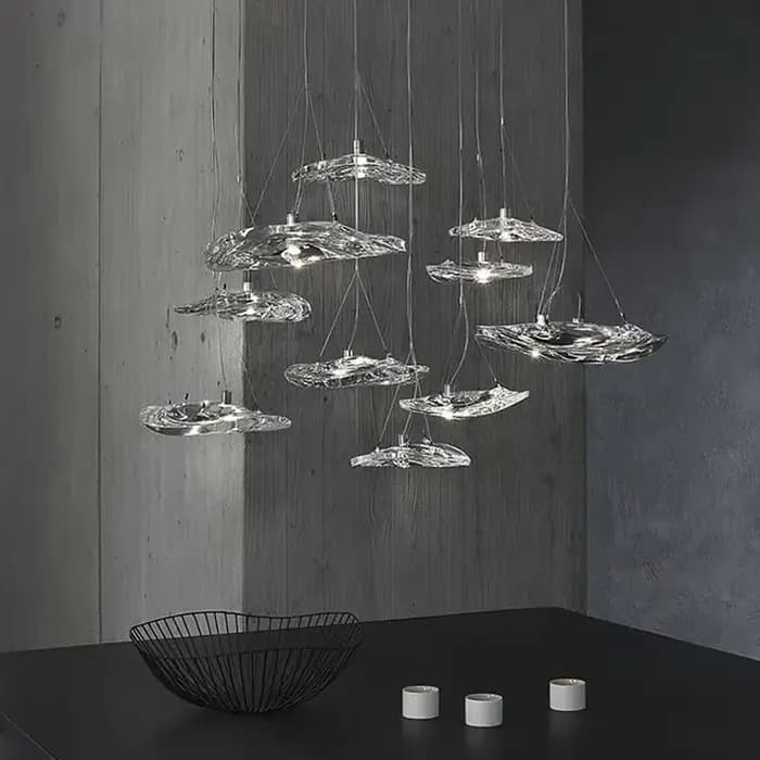 Plafonnier LED Suspendu au Design poumons Moderne, Luminaire Décoratif de Plafond, Idéal pour un Salon, une Salle à Manger, une Chambre à Coucher ou un Bar