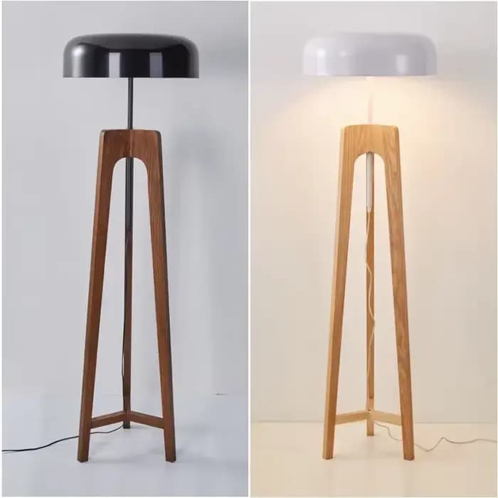 Lampadaire design japonais atmosphère classique Luminaria en bois hôtel chambre boutique ferme trépied lampadaire lampe de Table