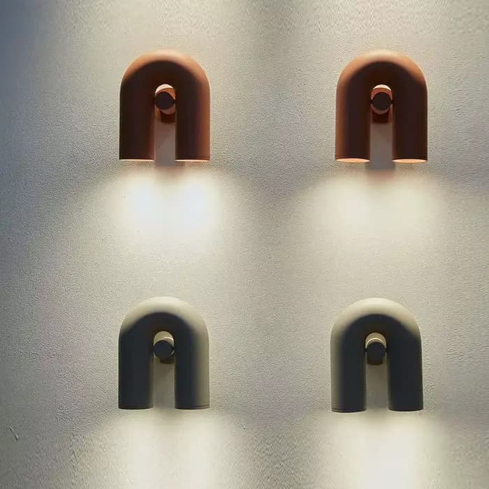 Applique Murale LED en Forme de U, Design poumons, pour Salon et Couloir
