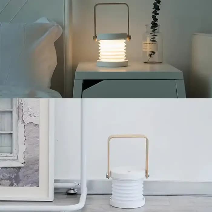 Veilleuse LED rechargeable portable avec lueur douce et soin des yeux, contrôle tactile, luminosité réglable, design élégant pour chambre à coucher