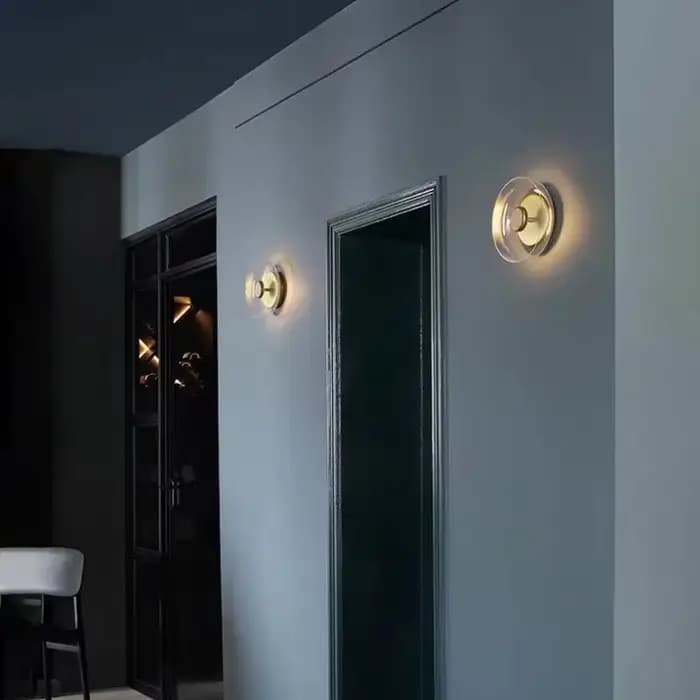 Applique murale moderne en verre, éclairage Led, bol suspendu, style nordique, salon, chambre à coucher, lampe de chevet, cuisine, décoration intérieure, luminaires