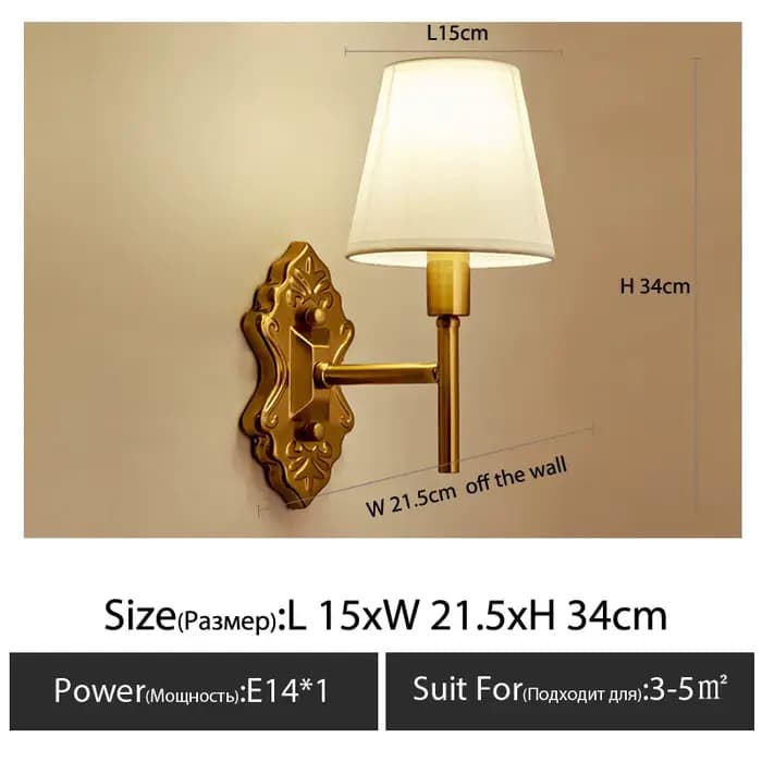 Applique Murale Américaine pour Chambre à Coucher, Lampe de oral et, Salon, Décoration de Restaurant, Décoration de Maison, Couverture de Grille de Couloir