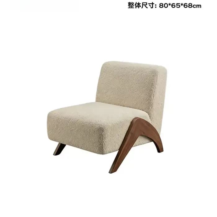 Fauteuil de salon Mid-Century en bois massif, chaise de lecture individuelle pour balcon, fauteuils de salon de luxe pour adultes, mobilier de chambre