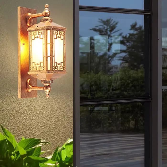 Lampe murale extérieure super lumineuse et étanche pour villa, terrasse, couloir, entrée, cour, éclairage moderne, montage mural extérieur