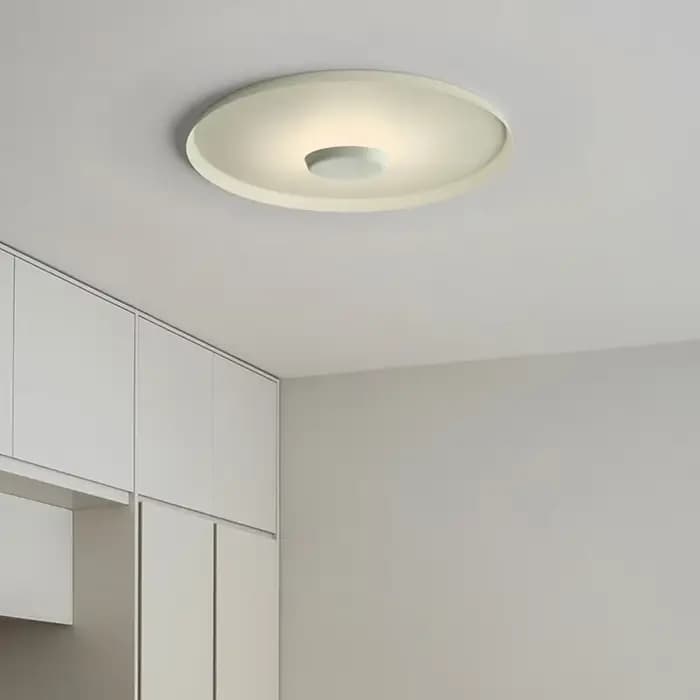 Plafonnier LED Circulaire au Design Nordique Moderne, Luminaire Décoratif d'Nik, Idéal pour une Chambre à Coucher, un Bureau ou un Couloir