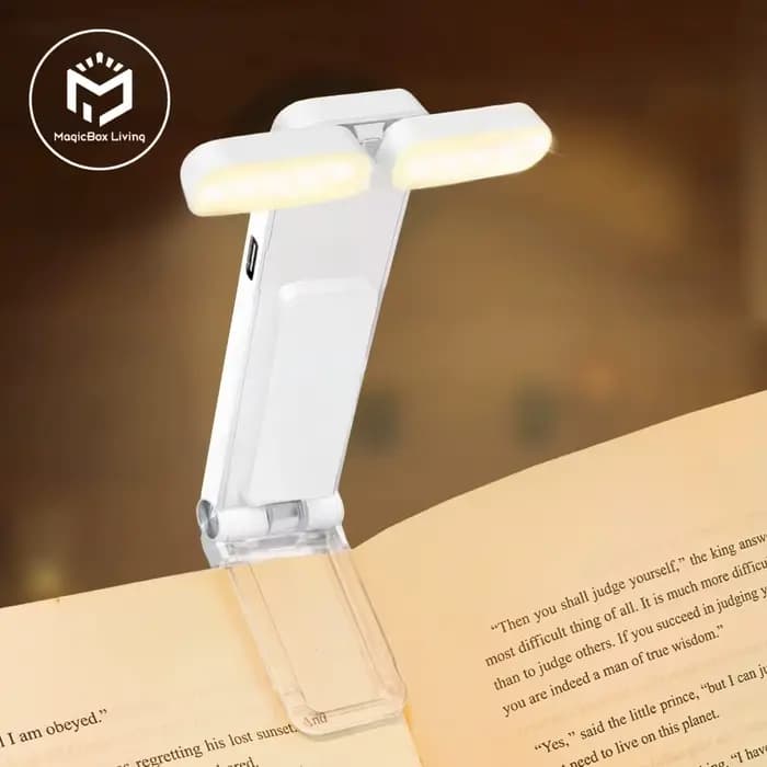 Lampe de lecture, lampe de livre rechargeable par USB pour lire la nuit au lit, lampe de marque-page portable à clipser LED pour lire au lit