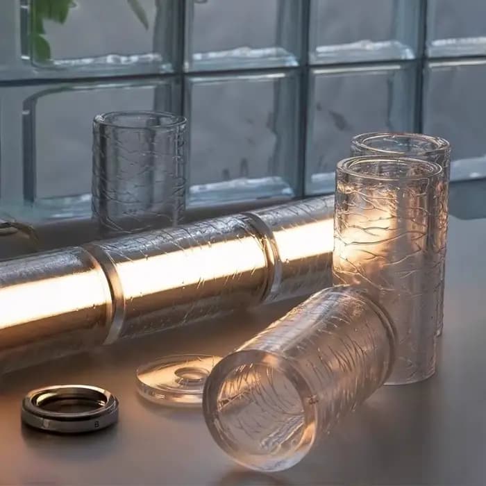 Lampes suspendues longues en verre modernes pour cuisine île Bar Table à manger Design italien minimaliste salle à manger luminaire LED