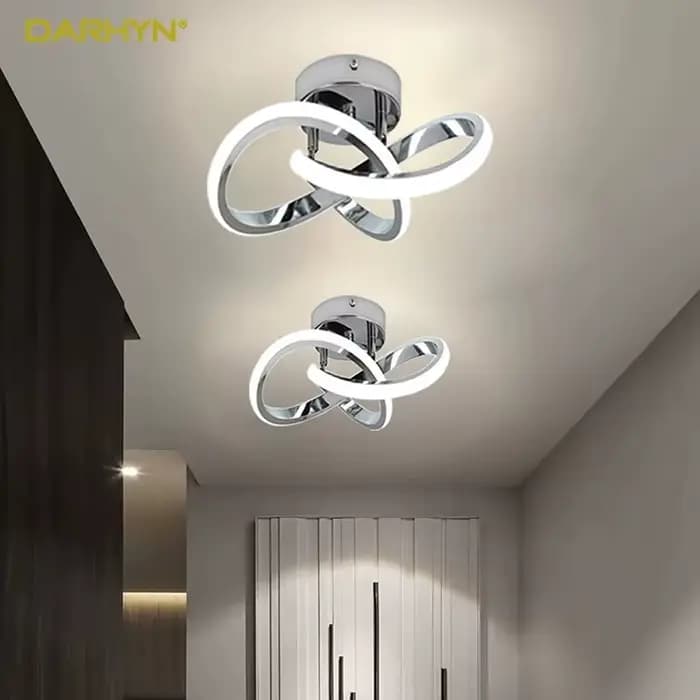 Plafonniers d'allée de bande de LED, lampes minimalistes modernes, salon, balcon, entrée, escalier, luminaires de décoration intérieure