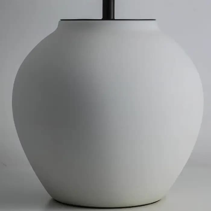 Wabi Sabi Style lampe de Table en céramique salon Table basse noir surdimensionné lampe de bureau décorative japonais rétro luminaire