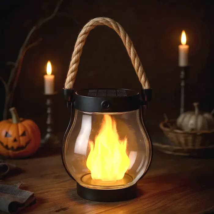 Lanternes solaires pour l'extérieur, lanternes à énergie solaire, résistantes à l'eau, design flamme vacillante, charge USB, ornement pour arbre