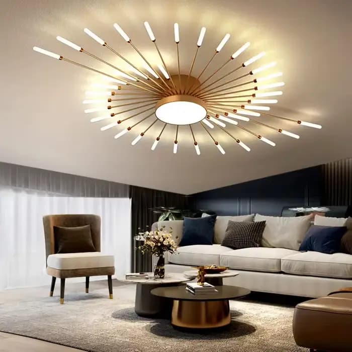 Plafonnier LED design moderne, luminaire décoratif d'intérieur, idéal pour un salon, une salle à manger ou une chambre à coucher, luminaires artistiques créatifs en spirale