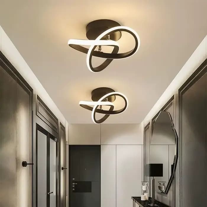 Plafonniers d'allée de bande de LED, lampes minimalistes modernes, salon, balcon, entrée, escalier, luminaires de décoration intérieure