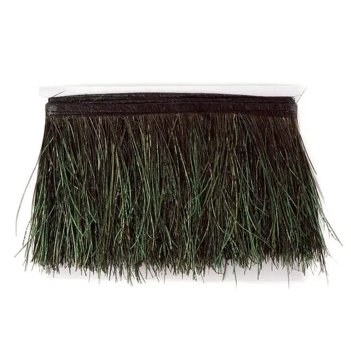 Plumes de fumée de paon naturelles de 1 mètre, garnitures frange ruban de Satin, plumes de couture pour artisanat Costumes vêtements décoration de mariage