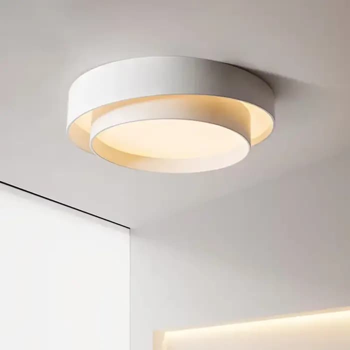 Plafonnier LED au Design Nordique Créatif, Luminaire Décoratif de Plafond, Disponible en Blanc, Noir et Gris, Idéal pour un Salon, une Salle à Manger ou une Chambre à Coucher
