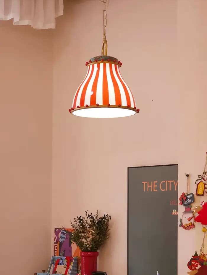 Lampe suspendue en verre de couleur rétro, luminaire décoratif d'intérieur, idéal pour une chambre à coucher, un salon, un Restaurant, un hôtel, une boutique ou une chambre d'enfant