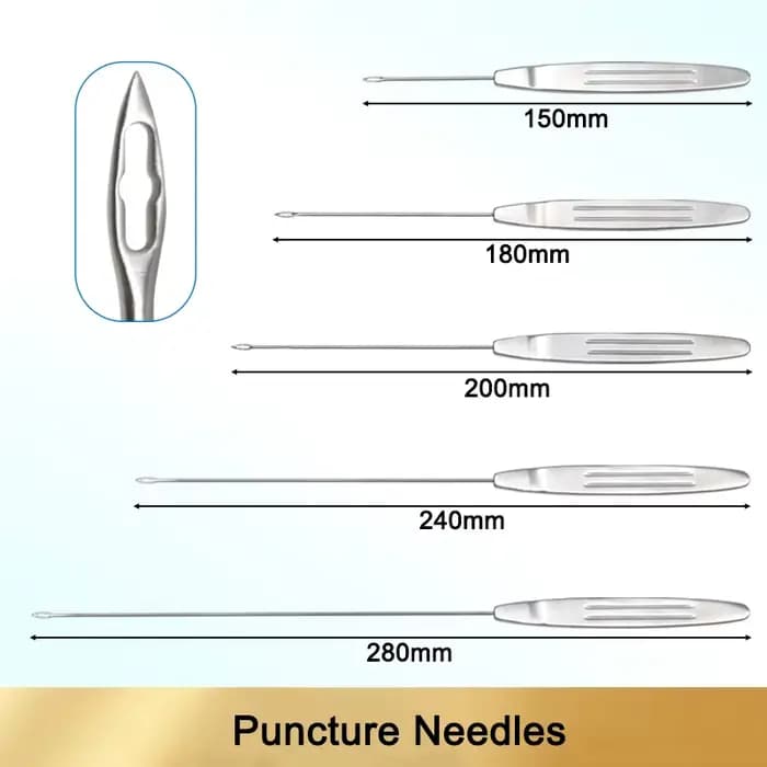 Aiguille de Suspension de Traction de crevaison en acier inoxydable, poignée antidérapante, outils cosmétiques en plastique