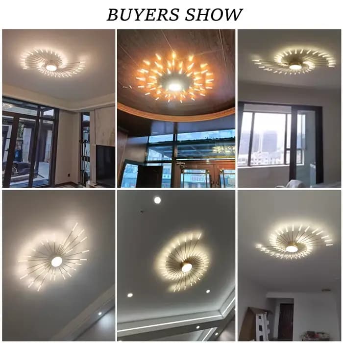 Plafonnier LED design moderne, luminaire décoratif d'intérieur, idéal pour un salon, une salle à manger ou une chambre à coucher, luminaires artistiques créatifs en spirale