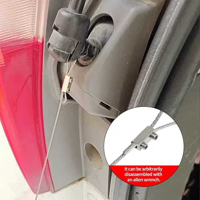 Kit de suspension de câble en acier inoxydable 10/20M avec corde en PVC et pince à câble à double trou, câble en acier inoxydable de 1 mm