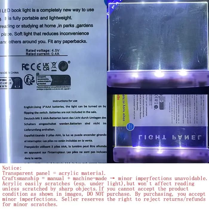 Lampe de lecture LED, lampe de livre à piles pour étudiants, veilleuse pour le soin des yeux, lampe de bureau portable pour la lecture en intérieur, lampe de chevet pour l'étude
