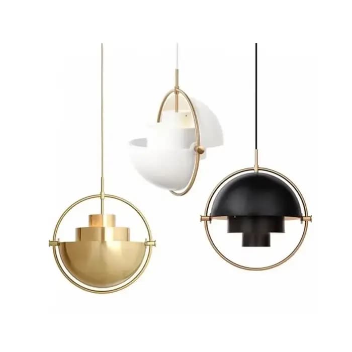 Lampe LED Suspendue en Fer Chromé localité, Luminaire Décoratif d'Nik, Idéal pour une Cuisine ou une Chambre à Coucher