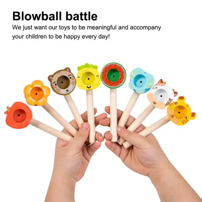 Jouet à souffler suspendu pour enfants, tête d'animal, jeu interactif créatif de table, cadeau éducatif pour fête d'anniversaire