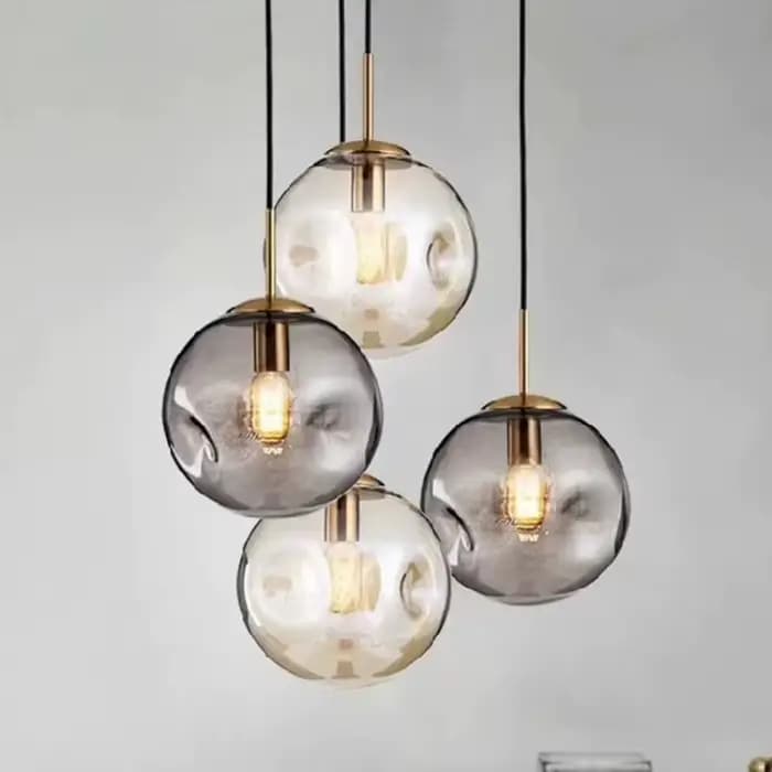 Lampes suspendues modernes nordiques lampe suspendue boule de verre créative pour salle à manger chambre Bar décor Loft Luminaire luminaires