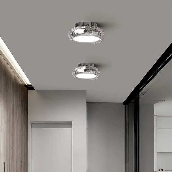 Plafonnier LED minimaliste de style italien, moderne, pour dressing, balcon, couloir, lampe de couloir, éclairage décoratif pour salon