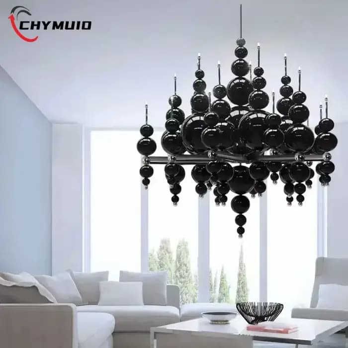 Nordique luxe Villa plafond Lustre haut de gamme hôtel atmosphère salle à manger salon suspension lampe concepteur suspendu Lustre maison