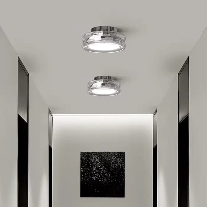 Plafonnier LED minimaliste de style italien, moderne, pour dressing, balcon, couloir, lampe de couloir, éclairage décoratif pour salon