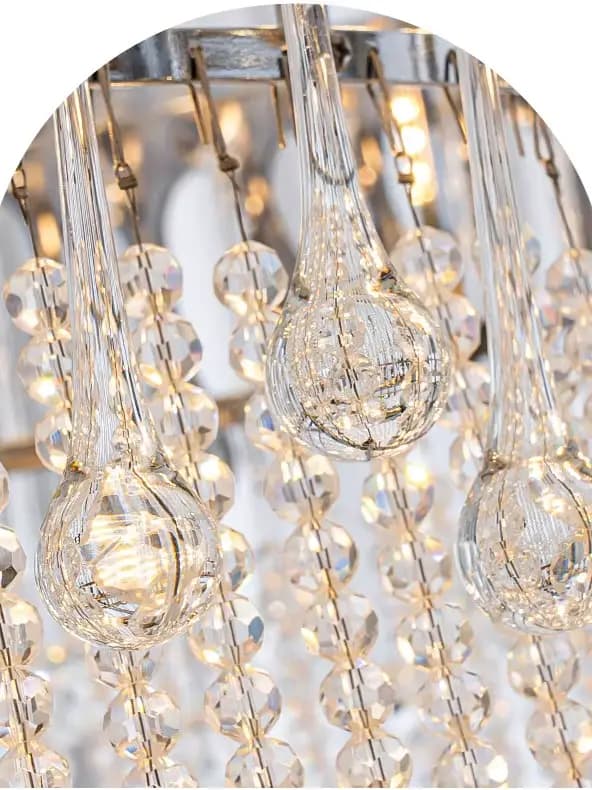 Lustre en cristal LED de style français de luxe pour la décoration de la maison, villas, salons, hôtels, restaurants, luminaires