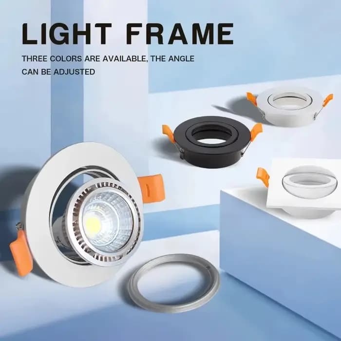 Downlight encastré moderne 2/4/6 pièces, Spot lumineux GU10 MR16 réglable, luminaire de plafond direct d'usine pour la décoration de la maison du salon