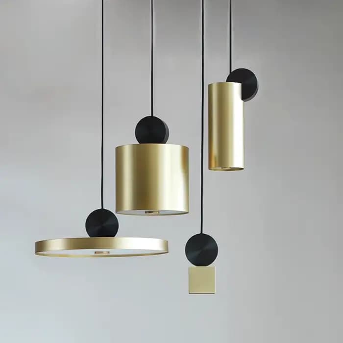 suspension moderne créative Mini lampes suspendues salon couloir restaurant design or suspension barre café lampes