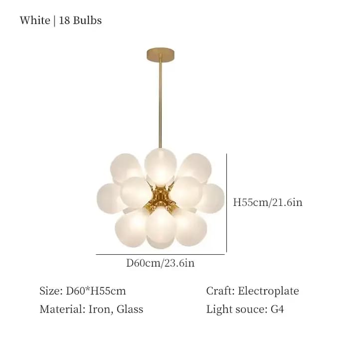 2025 Lustre à bulles de verre Lustre coloré unique Designer sur l'éclairage d'île pour salon Table à