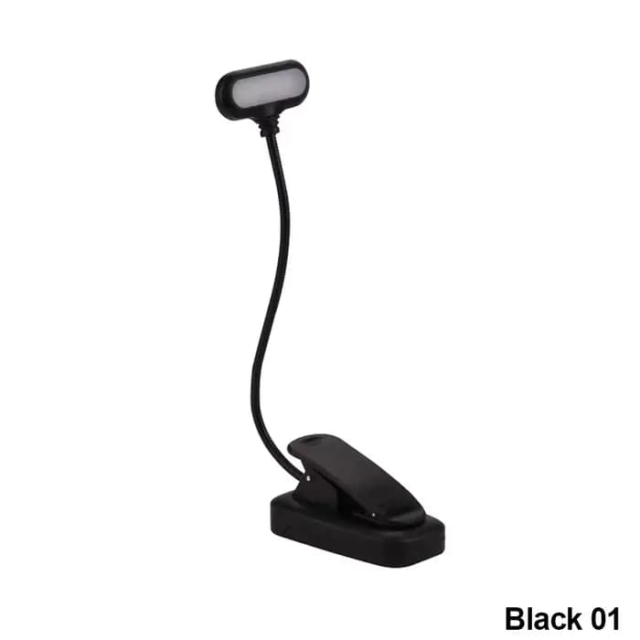 Lampe de lecture LED portable, lumière du jour blanche, flexible, clip facile, lampe de nuit, chambr