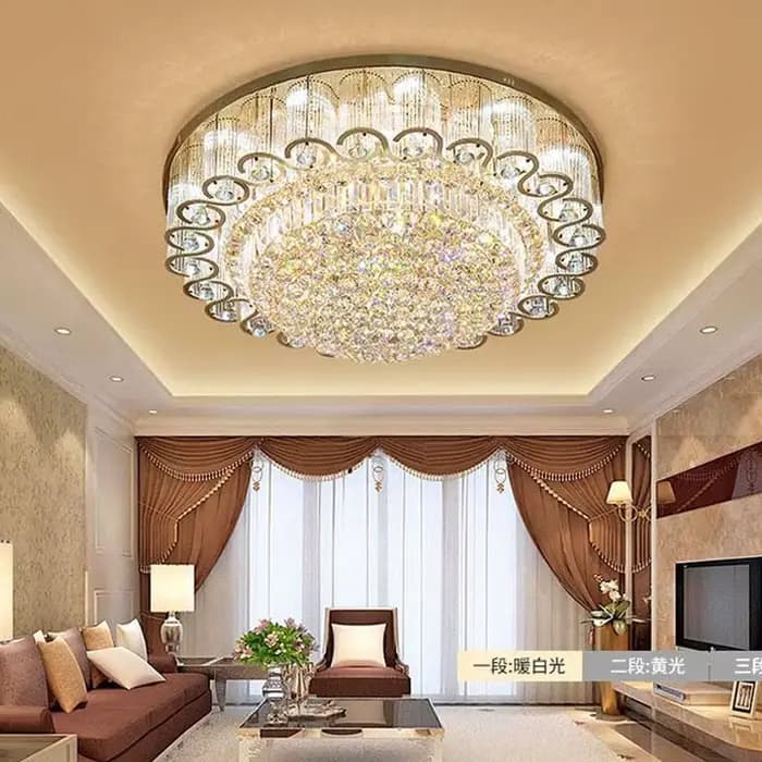 Plafonnier LED en Clip localité au Design Moderne de Luxe, Luminaire Décoratif de Plafond, Idéal pou