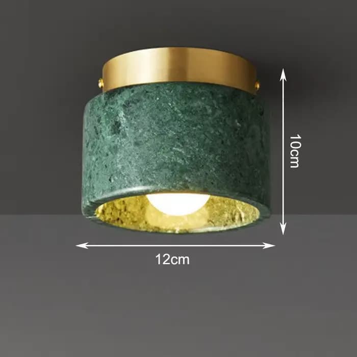Nouveau plafonnier d'inspiration bulari lampes Premium en marbre naturel pour entrée couloir placard