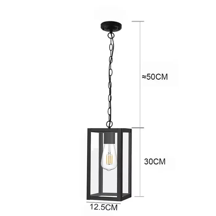 Lampes suspendues imperméables extérieures simples modernes pour cour pavillon couloir couloir maiso